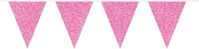Girlande Glitzer, magenta rosa