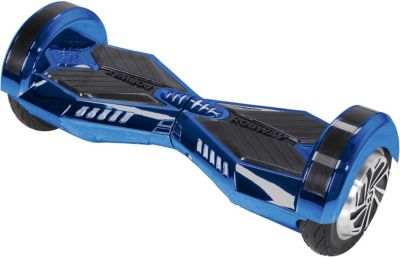 E-Balance Hoverboard ROBWAY W2 CHROM EDITION 8 Zoll mit APP-Funktion, chrom-blau