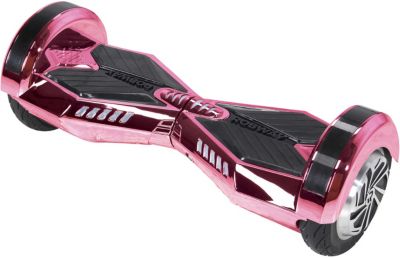 E-Balance Hoverboard ROBWAY W2 CHROM EDITION 8 Zoll mit APP-Funktion, chrom-pink