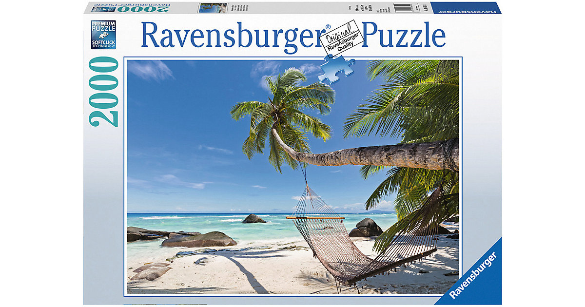 Ravensburger · Ravensburger - Puzzle: Hängematte am Strand, 2000 Teile Ravensburger · Ravensburger - Puzzle: Hängematte am Strand, 2000 Teile