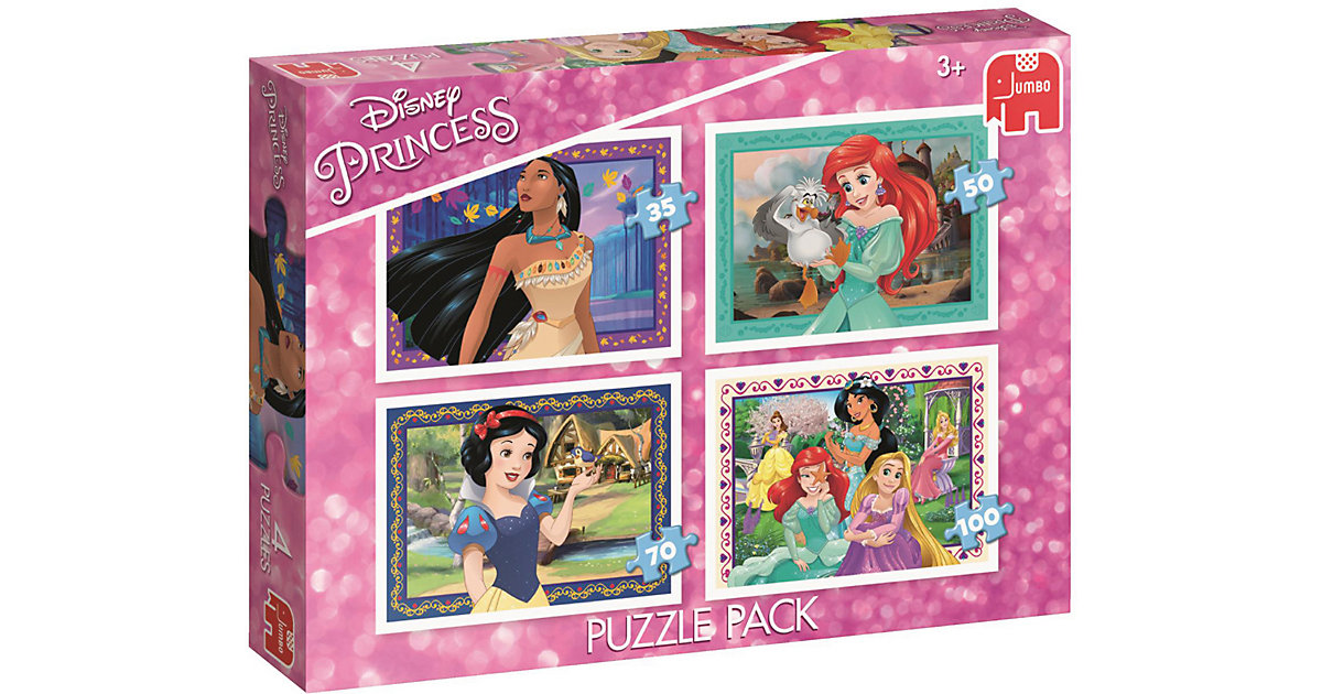 4in1 Puzzle - Disney Princess (35/50/70/100 Teile)