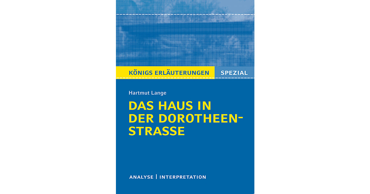 Buch - Hartmut Lange: Das Haus in der Dorotheenstraße