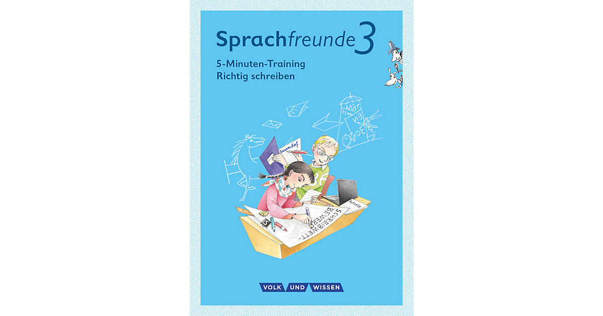 Buch - Sprachfreunde, Ausgabe Nord/Süd (2010) und Neubearbeitungen 2015: 3. Schuljahr, 5-Minuten-Training ´´Richtig schreiben´´