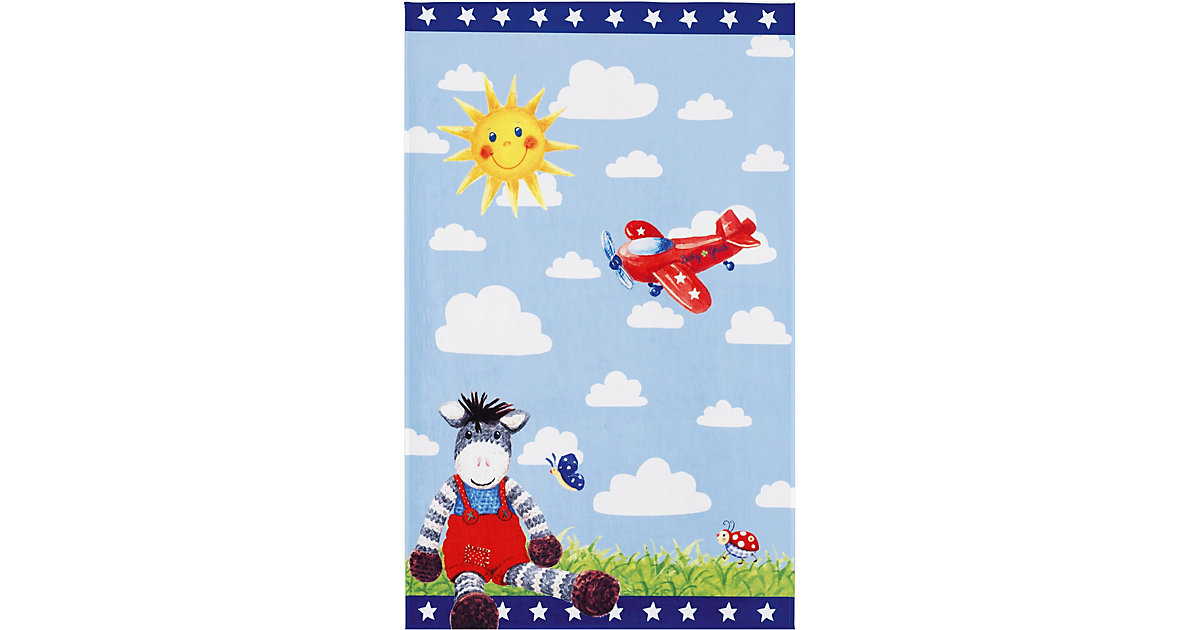 Kinderteppich Babyglück, Sommertag, blau, 100 x 160 cm Kinderteppich Babyglück, Sommertag, blau, 100 x 160 cm