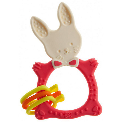 Универсальный прорезыватель Roxy-kids "Bunny", коралловый от Roxy-Kids