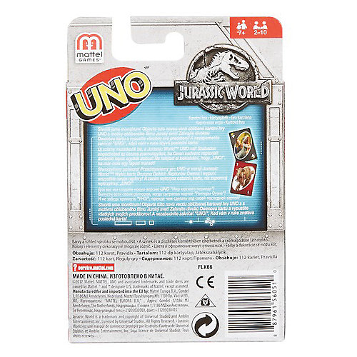Настольная игра Mattel Games Uno "Уно Парк Юрского периода" от Mattel