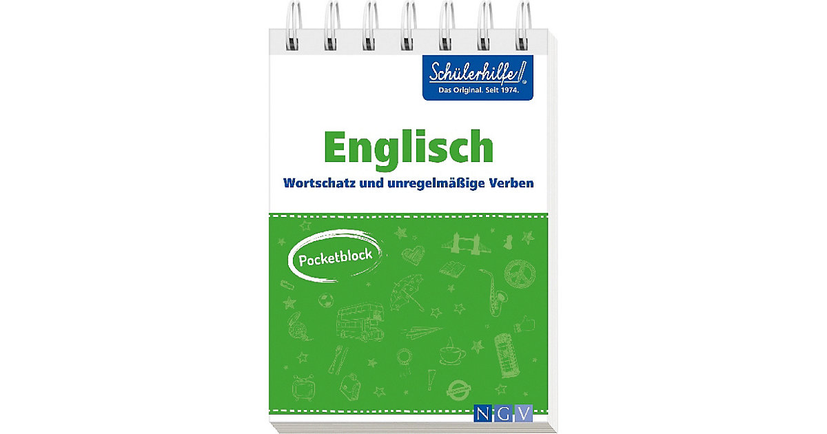 Buch - Schülerhilfe: Pocketblock Englisch - Wortschatz und unregelmäßige Verben