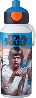 Trinkflasche pop-up campus Star Wars, 400 ml blau/orange