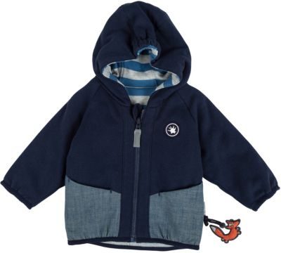 Baby �bergangsjacke zum Wenden dunkelblau Gr. 74 Jungen Baby