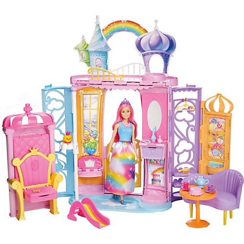 Домик для куклы Barbie Переносной радужный дворец от Mattel
