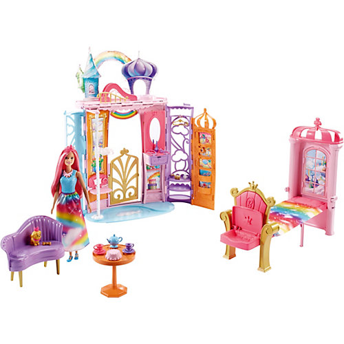 Домик для куклы Barbie Переносной радужный дворец от Mattel