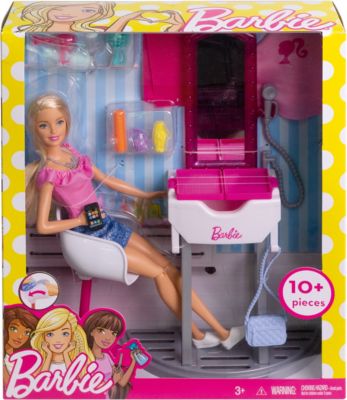  Barbie  Deluxe Set M bel Salon  Puppe blond Barbie  myToys