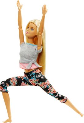 Barbie Made to Move Puppe (blond), Anziehpuppe, Modepuppe, bewegliche