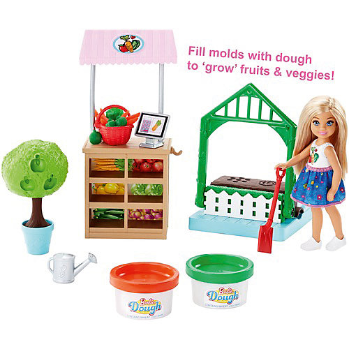 Игровой набор с куклой Barbie Овощной сад Челси от Mattel