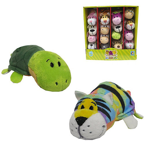 Мягкая игрушка-вывернушка 1toy Радужный тигр - Черепаха, 12 см от 1Toy