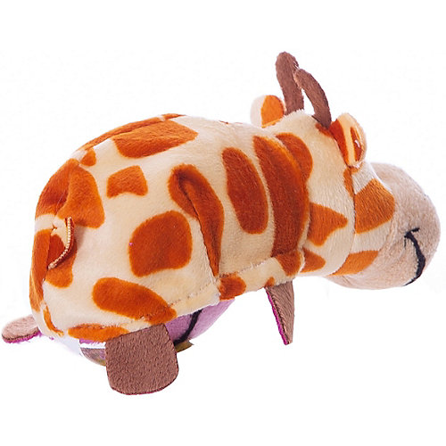 Мягкая игрушка-вывернушка 1toy Жираф - Бегемот, 12 см от 1Toy