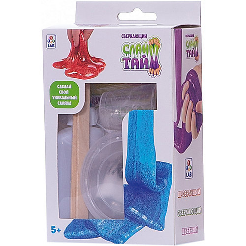 Набор для опытов Слайм тайм "Сделай слайм. Сверкающий" от 1Toy