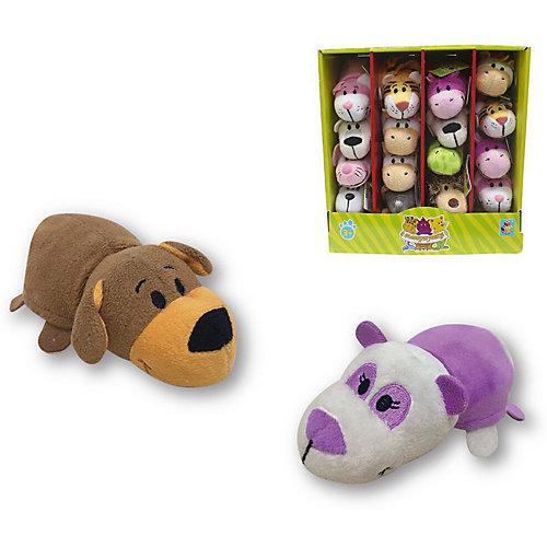 Мягкая игрушка-вывернушка 1toy Коричневая собака - Фиолетовая панда, 12 см от 1Toy