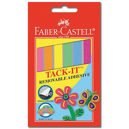 Снимаемая масса для приклеивания Faber-Castell «Tаck-it», 6 шт от Faber-Castell