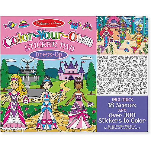 Набор со стикерами и фоном Melissa & Doug "Наряды" от Melissa & Doug