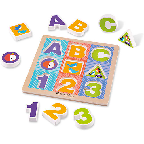 Рамка-вкладыш Melissa & Doug "Буквы и цифры" от Melissa & Doug