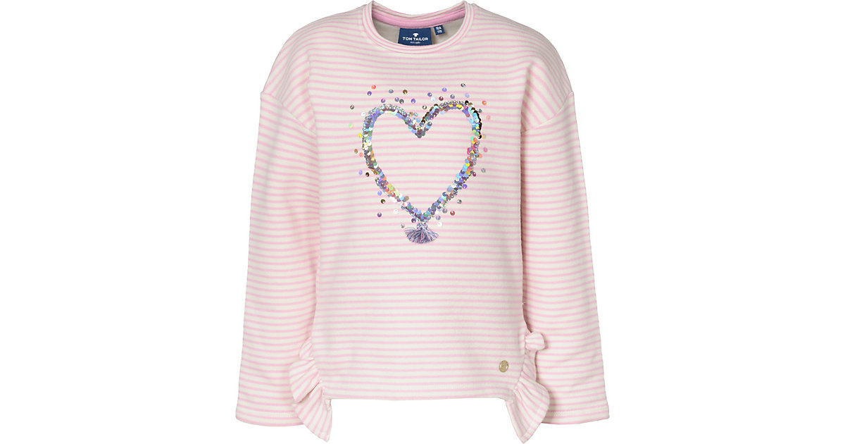 TOM TAILOR · Sweatshirt mit Pailletten Gr. 128/134 Mädchen Kinder TOM TAILOR · Sweatshirt mit Pailletten Gr. 128/134 Mädchen Kinder