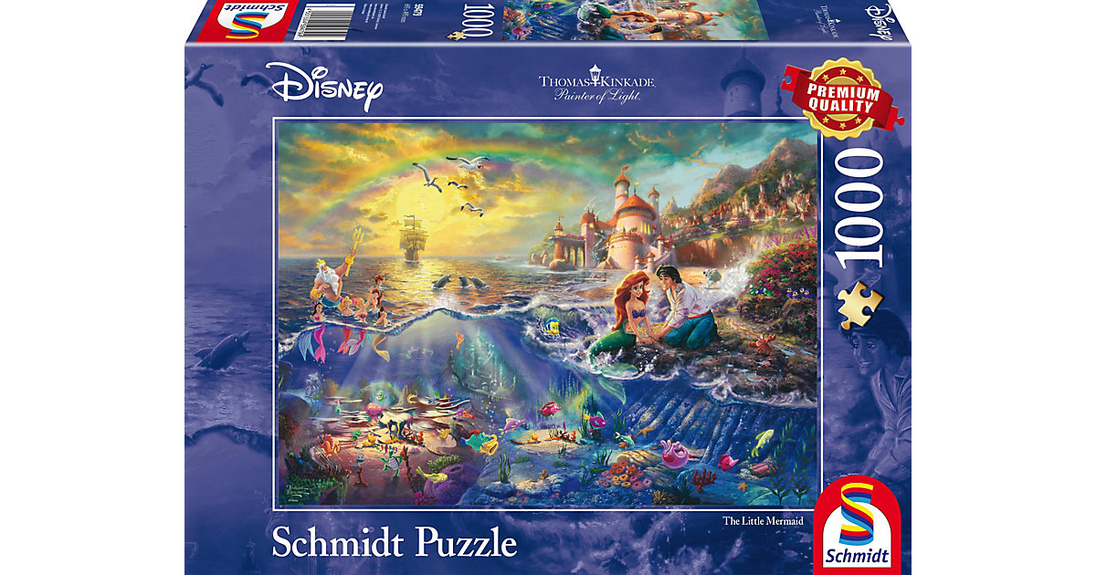 Puzzles: Schmidt Spiele Puzzle 1000 Teile Thomas Kinkade Disney Arielle