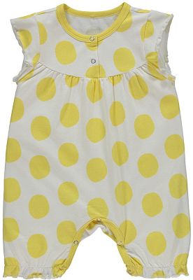 Strampler , Organic Cotton gelb Gr. 80 M�dchen Baby