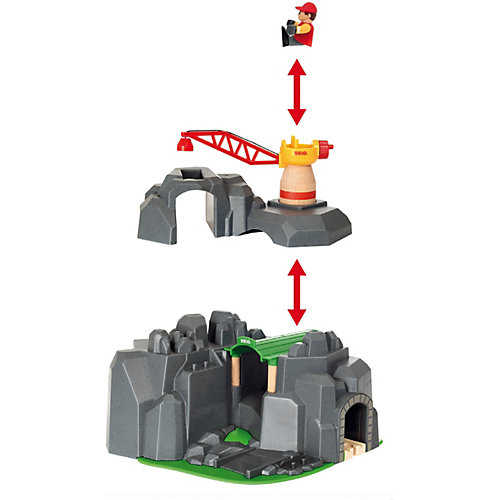 Игровой набор Brio "Туннель с подъемным краном" от BRIO