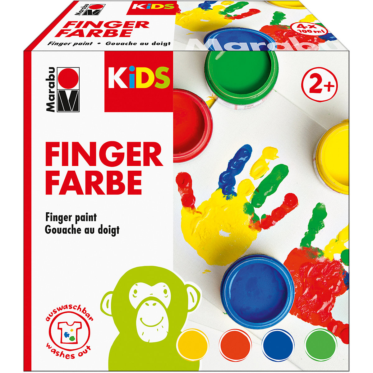 KIDS Fingerfarbe 4 x 100 ml