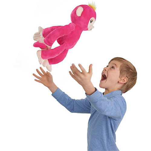 Обезьянка-обнимашка WowWee Fingerlings, розовая от WowWee