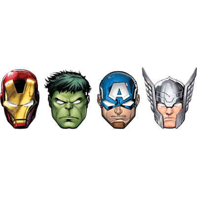 Masken Mighty Avengers, 6 Stück