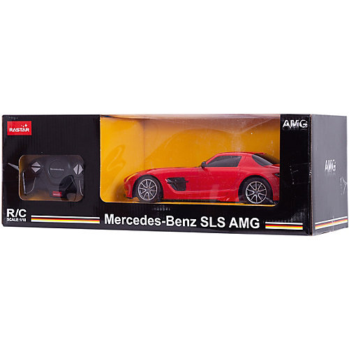Радиоуправляемая машинка Rastar "Mercedes-Benz SLS AMG", 1:18, красная от Rastar