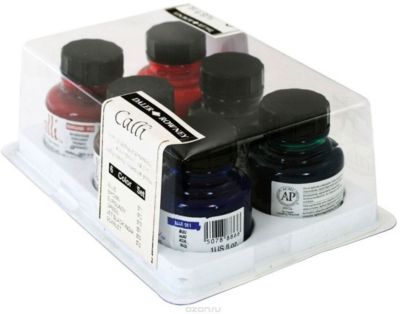 Чернила для каллиграфии Daler Rowney "Calligraphy", 6 цветов
