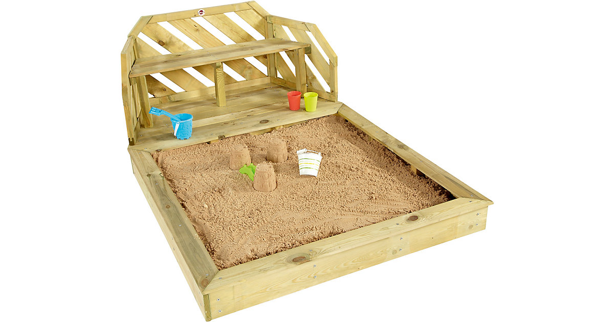 plum · Sandkasten und Bank aus Holz plum · Sandkasten und Bank aus Holz