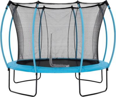 Trampolin 305cm Colours Springsafe mit Sicherheitsnetz, Flamingo Pink/Tropic T�rkis t�rkis/pink