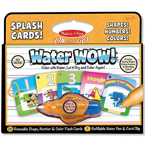 Водная раскраска Melissa & Doug "Карточки "Формы, числа и цвета" от Melissa & Doug