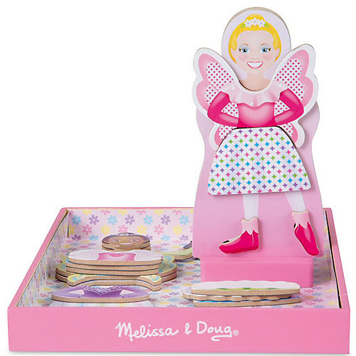 Магнитный набор Melissa & Doug "Юбочки и крылышки", Переодень меня