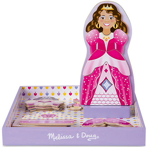 Магнитный набор Melissa & Doug "Корона и наряды", Переодень меня от Melissa & Doug