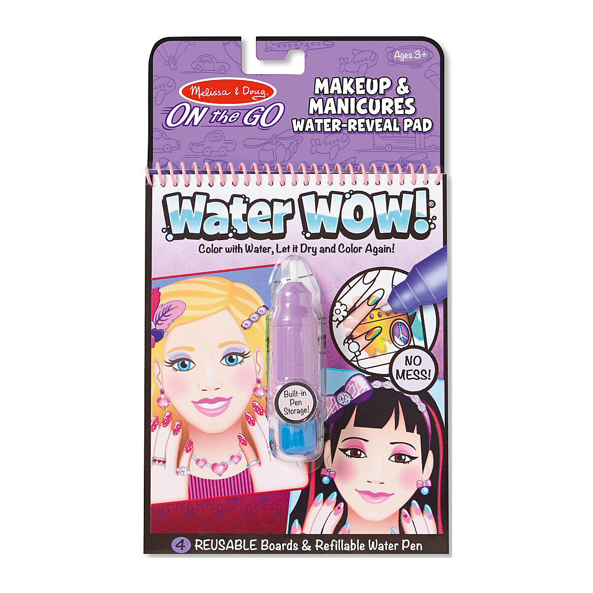 Melissa & Doug Water Wow! Malblock Makeup & Maniküre