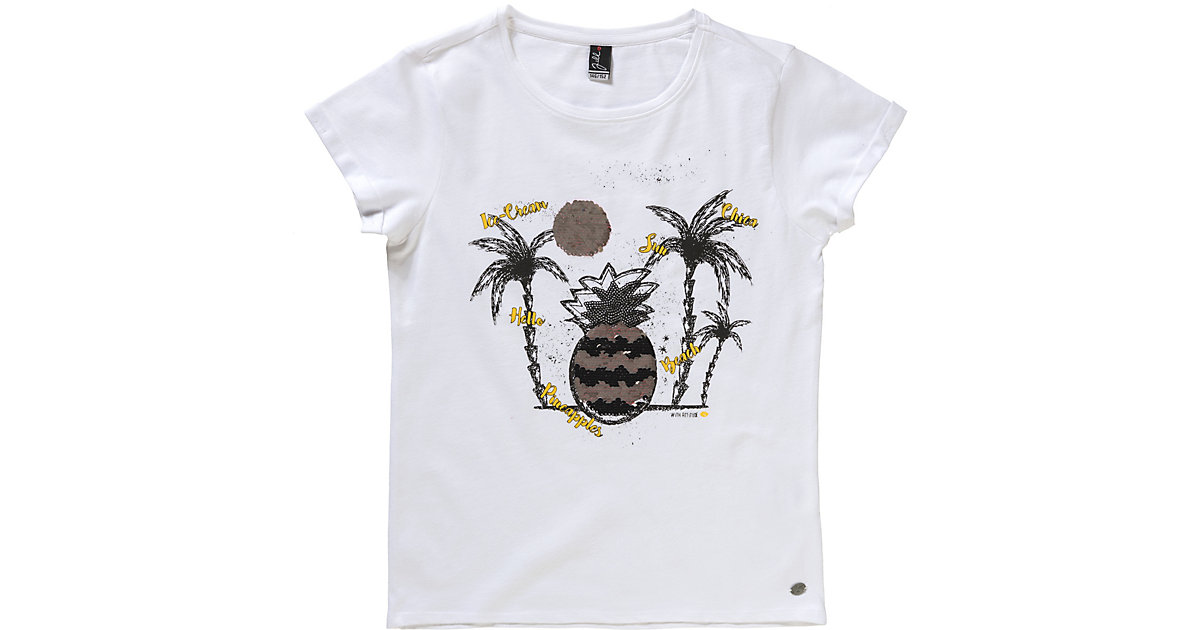 T-Shirt , Ananas weiß Gr. 146/152 Mädchen Kinder