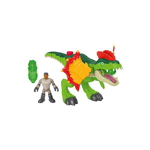 Игровой набор Jurassic World "Динозавры и герои" Дилофозавр и Агент от Mattel