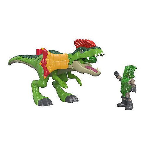 Игровой набор Jurassic World "Динозавры и герои" Дилофозавр и Агент от Mattel