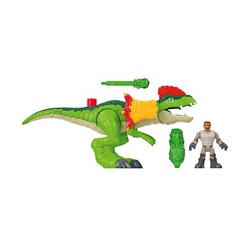 Игровой набор Jurassic World "Динозавры и герои" Дилофозавр и Агент от Mattel