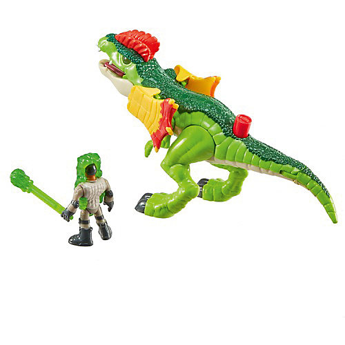 Игровой набор Jurassic World "Динозавры и герои" Дилофозавр и Агент от Mattel