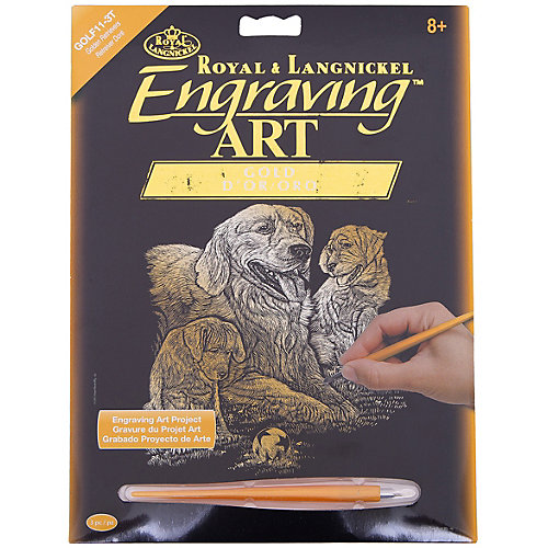 Гравюра Royal&Langnickel "Ретриверы", золото от Royal&Langnickel