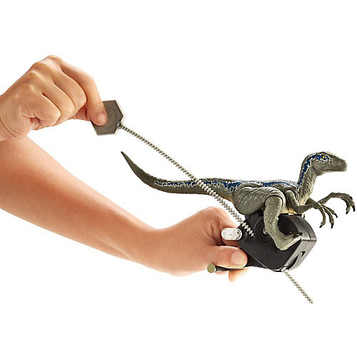 Набор фигурок Jurassic World "Заводные преследователи" Велоцираптор, синий от Mattel