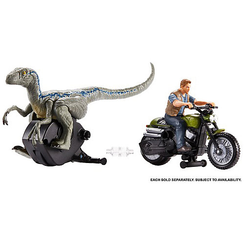 Набор фигурок Jurassic World "Заводные преследователи" Велоцираптор, синий от Mattel