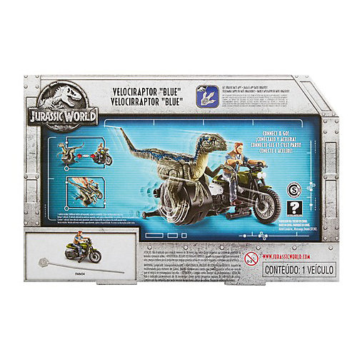 Набор фигурок Jurassic World "Заводные преследователи" Велоцираптор, синий от Mattel
