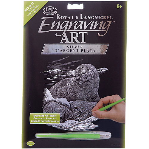Гравюра Royal&Langnickel "Тюлени", серебро от Royal&Langnickel